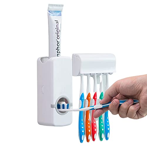 🦷 Dispensador de Pasta de Dientes + Organizador de Cepillos