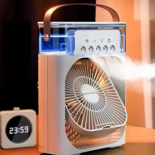 Ventilador - Humidificador con pulverizador portátil